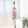 1pc Vintage Metal Butterfly Turtle Iron Owl Animal Wind Chime Home Courtyard Living Room Decoration Copper Outdoor Hanging Ornament - Angles