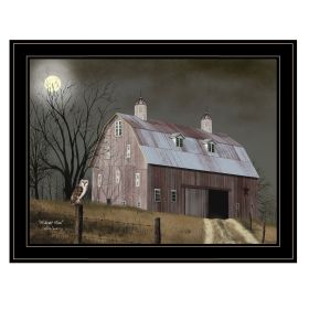 Trendy Decor 4U "Midnight Moon" Framed Wall Art, Modern Home Decor Framed Print for Living Room, Bedroom & Farmhouse Wall Decoration by Billy Jac