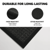1PC Polypropylene Small Grid Composite Rubber Mat, Gray, 60x90x0.7cm, Kitchen & Home Anti-Fatigue Floor Mat - default title