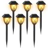 6Pack Solar Powered Stake Light Outdoor Decorative Landscape Lamp IP45 Waterproof Auto On Off Outdoor Light for Pathway Garden Yard Patio - 6Pcs