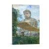 Great Statue Amida Buddha at Kamakura Daibutsu Priest's Garden 1887 - 12" x 8" / 30cm x 20cm (approx) - Standard Framed Canvas Print