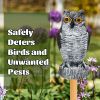 1pc Owl Decoy To Scare Birds Away, Fake Owl Scarecrows, Pigeon Deterrent, Plastic Owl Statue For Outdoor Garden Balcony Porch Yard - HBXMTY-2018-1