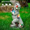1pc Dinosaur Gnomes Outdoor Garden Decorations, Miniature Dinosaur Gnomes Outdoor Statue For Patio Lawn Yard Decor Housewarming Garden Gift - 9.84inch