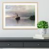 Shipwreck in Loring bay Alaska by Bierstadt Framed Print - 12" x 8" / 30cm x 20cm (approx) - Black/With White Edging