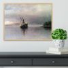 Shipwreck in Loring bay Alaska by Bierstadt Framed Print - 12" x 8" / 30cm x 20cm (approx) - Black/With White Edging