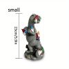 1pc Dinosaur Gnomes Outdoor Garden Decorations, Miniature Dinosaur Gnomes Outdoor Statue For Patio Lawn Yard Decor Housewarming Garden Gift - 9.84inch