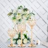 Gold/Silver Crystal Candle Holder Pillar Metal Tealight Candlestick Wedding Table Centerpiece Party Christmas Home Desktop Decor - Gold Large - CN