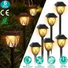 6Pack Solar Powered Stake Light Outdoor Decorative Landscape Lamp IP45 Waterproof Auto On Off Outdoor Light for Pathway Garden Yard Patio - 6Pcs