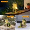 Miniature Frog Garden Statue Gifts Fall Halloween Decorations - Green