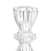 6' Decorative Clear Glass Taper Candle Holder, Small - 1 Pack