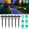 6Pack Solar Powered Stake Light Outdoor Decorative Landscape Lamp IP45 Waterproof Auto On Off Outdoor Light for Pathway Garden Yard Patio - 6Pcs