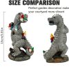 1pc Dinosaur Gnomes Outdoor Garden Decorations, Miniature Dinosaur Gnomes Outdoor Statue For Patio Lawn Yard Decor Housewarming Garden Gift - 9.84inch