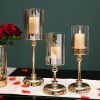 Nordic Style Candle Holder Luxury Candlestick Wedding Table Centerpieces Tealight Pillar Candle Holders Flower Vase Home Decor - Large - China