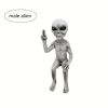 1pc, Outer Space Alien Resin Statue Alien Statue Garden Ornaments Miniatures Art Decor For Home Indoor Outdoor Ornaments Decorations - Male Alien
