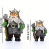1pc Viking Victor Norse Gnome Statue, Viking Garden Gnome Figurines With Axe, Dwarf Ornaments For Indoor Outdoor Home Yard - Large Axes