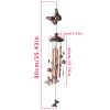1pc Vintage Metal Butterfly Turtle Iron Owl Animal Wind Chime Home Courtyard Living Room Decoration Copper Outdoor Hanging Ornament - Elephant