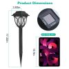 6Pack Solar Powered Stake Light Outdoor Decorative Landscape Lamp IP45 Waterproof Auto On Off Outdoor Light for Pathway Garden Yard Patio - 6Pcs