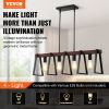 VEVOR 4-Light Kitchen Island Pendant Lights 60W Adjustable Dining Room Light E26