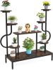 Plant Stand - Brown & Black