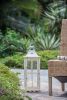 Wooden Candle Lantern Decorative, Hurricane Lantern Holder Decor for Indoor Outdoor, Home Garden Wedding - as Pic