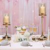 Nordic Style Candle Holder Luxury Candlestick Wedding Table Centerpieces Tealight Pillar Candle Holders Flower Vase Home Decor - Large - China