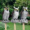 1pc Owl Decoy To Scare Birds Away, Fake Owl Scarecrows, Pigeon Deterrent, Plastic Owl Statue For Outdoor Garden Balcony Porch Yard - HBXMTY-2018-2