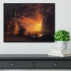Sunrise in Yosemite Valley by Bierstadt Framed Print - 48" x 32" / 120cm x 80cm (approx) - White/No White Edging