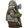 1pc Viking Victor Norse Gnome Statue, Viking Garden Gnome Figurines With Axe, Dwarf Ornaments For Indoor Outdoor Home Yard - Large Axes