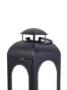 Black Metal Lantern Candle Holder, 18", Medium - 1 Pack