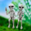 1pc, Outer Space Alien Resin Statue Alien Statue Garden Ornaments Miniatures Art Decor For Home Indoor Outdoor Ornaments Decorations - Male Alien
