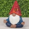 Mainstays Outdoor Meditating Gnome Garden Statuary, Weather-Resistant Zen Decor, 7.75 In L × 4.13 In W × 9 In H